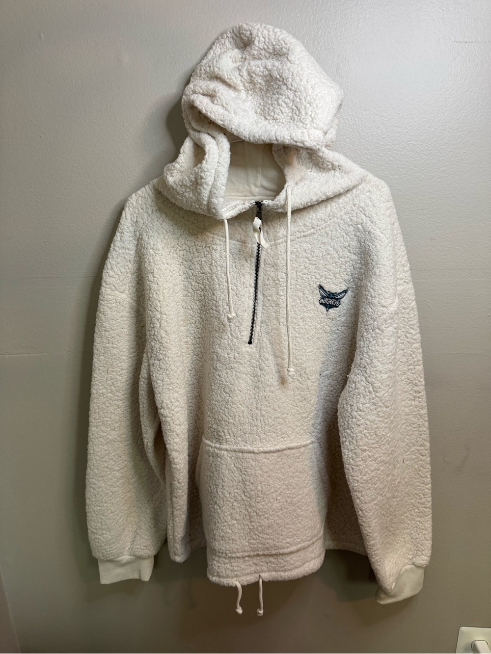 Charlotte Hornets New Era Sherpa Quarter Zip